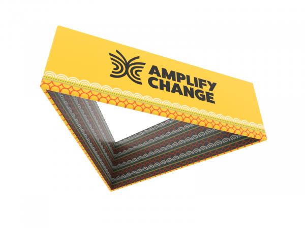 TF-1004 (3D) Triangle Hanging Sign -- Printed Interior Graphic